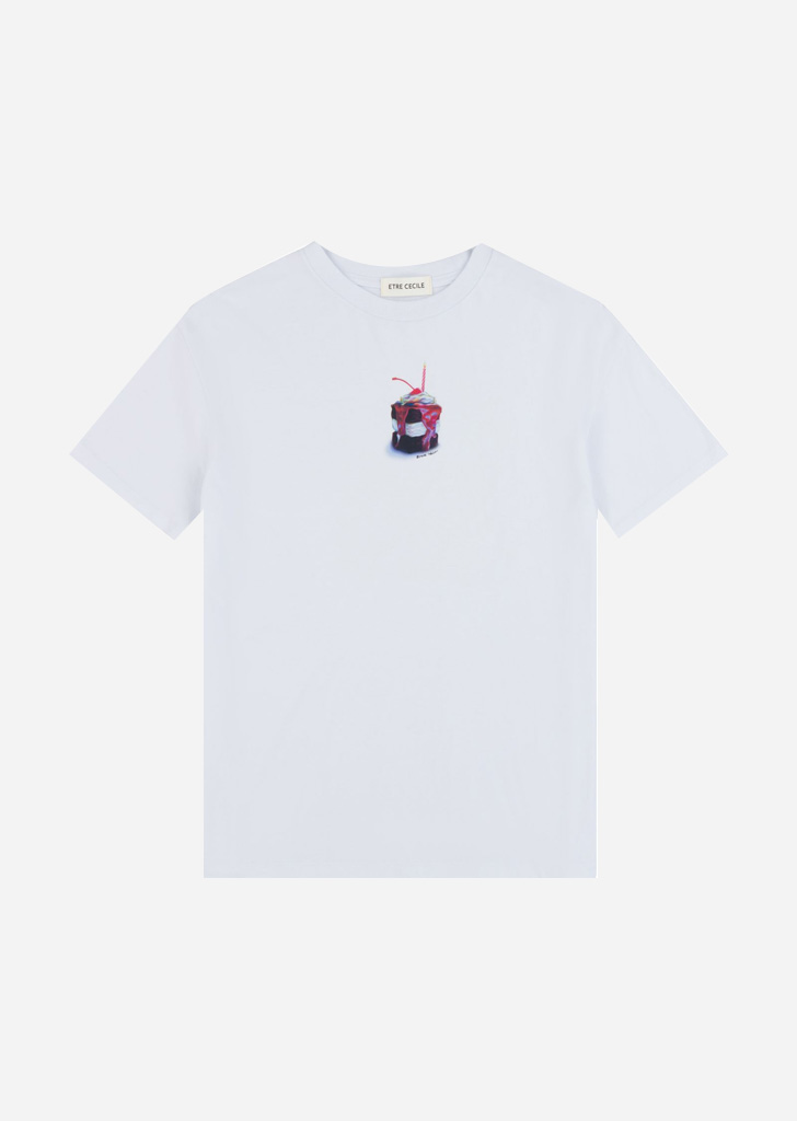 [ETRE CECILE] 10 YEARS BDAY CAKE BAND T-SHIRT